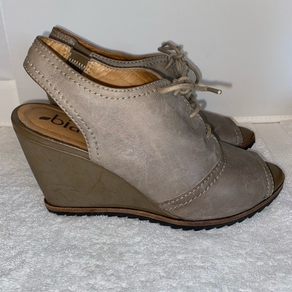 Biala Bayley Lace-Up Bootie Wedges